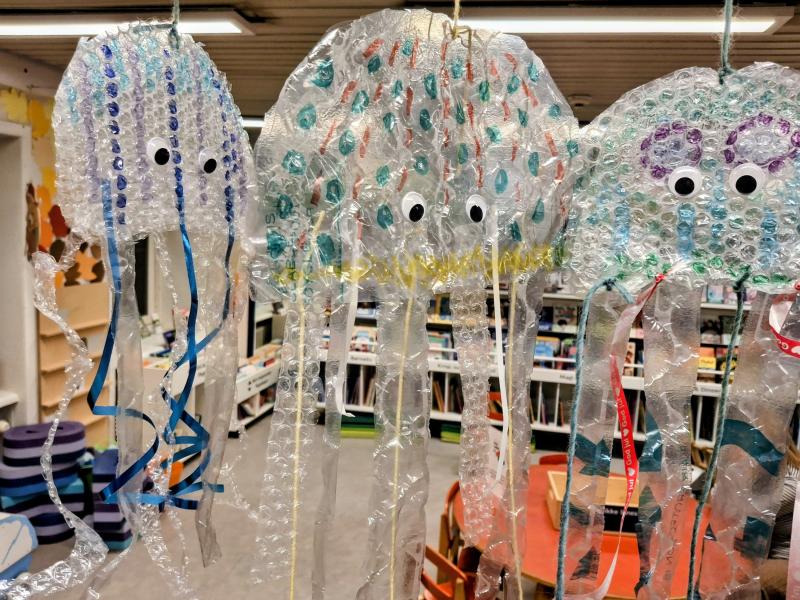 Gopler lavet af genbrugsplastik